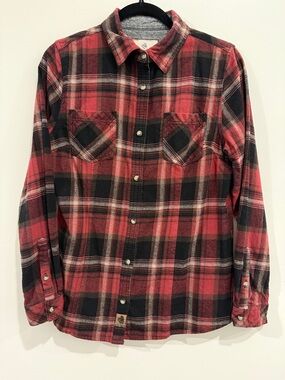 Legendary Whitetails Red and Black Cotton Flannel, Woman’s medium